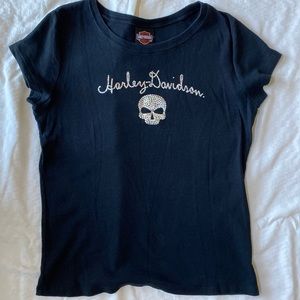 Black XL Harley Davidson Tee top.